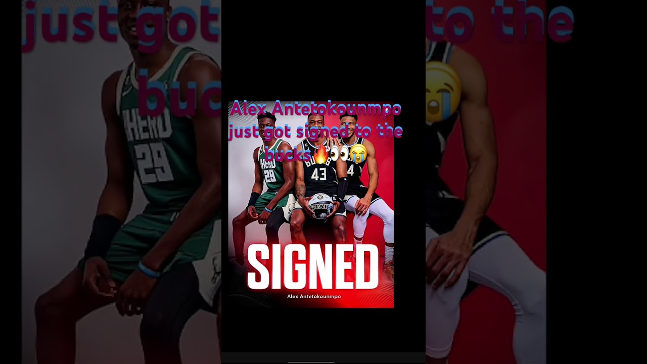 Alex Antetokounmpo just got signed to the bucks🔥👀😭