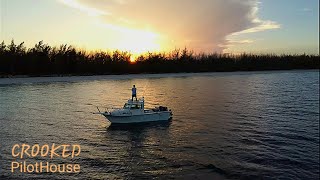 Solo Trip to the Bahamas Islands in a Small CROOKED PilotHouse Boat