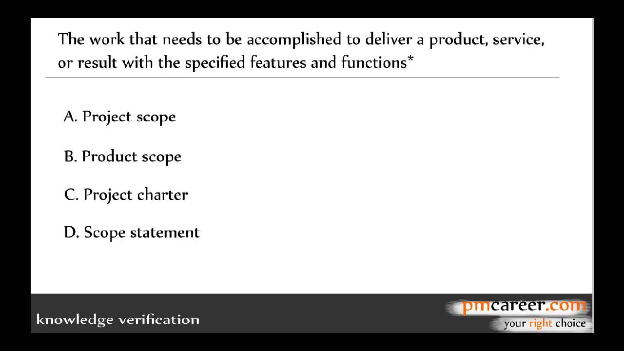 pmcareer.com - project scope