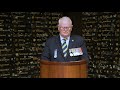 Ray james rsl nsw acting president  preanzac day speech