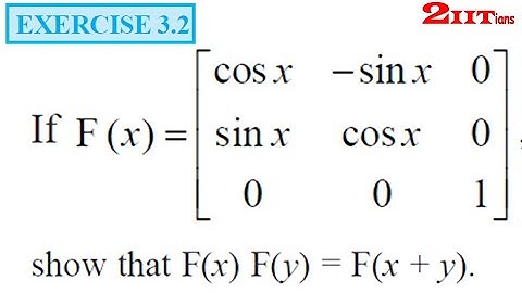 Matrices Exercise 3.2 Q13 NCERT Class 12