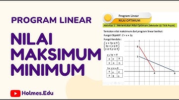 MATEMATIKA WAJIB KELAS 11 PROGRAM LINEAR : NILAI MAKSIMUM & NILAI MINIMUM