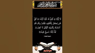 سورة البقرة الآيتين 256 و257 بصوت الشيخ فارس عباد برواية حفص #القرآن_الكريم #اكسبلور #المصحف #viral