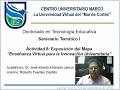 Mapa  del Libro Enseñanza Virtual para la Innovación Universitaria