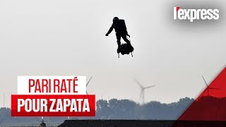 Traversée de la Manche en flyboard : pari raté pour Franky Zapata