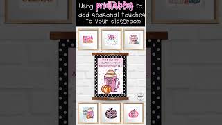 Fall Printables Decor | Bulletin Board Ideas Fall | Printable Fall Decor Ideas | Classroom Decor