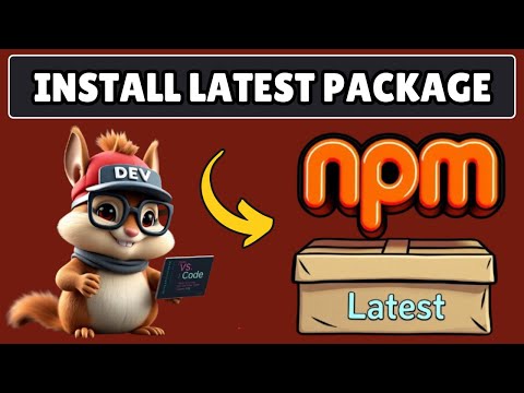 How to Install Latest Version of NPM Package in Visual Studio Code
