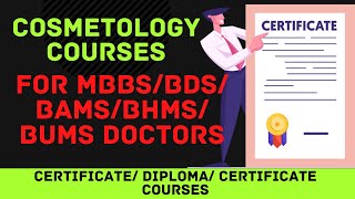 COSMETOLOGY COURSES FOR DOCTORS | ONLINE COSMETOLOGY COURSES FOR DOCTORS | MEDICAL COSMETOLOGY