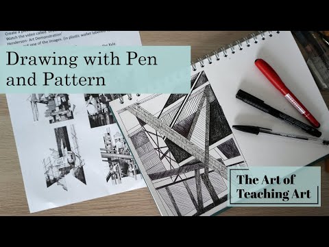 Create a Layered Tracing Paper Line Drawing- Art Demonstration- Drawing  Techniques 