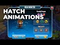 Greedy dragon hatch and attacks animations monster legends