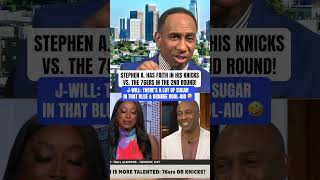 Famous Stephen A.'s all in on his Knicks vs. 76ers 🤣 Net Worth