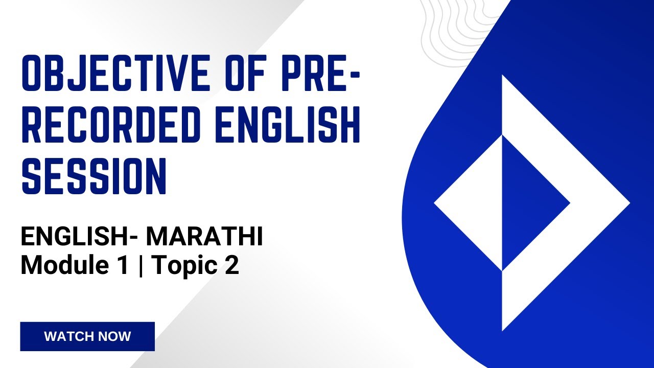 [MRTH-ENG-M1-T2] Objective of Pre recorded English Session