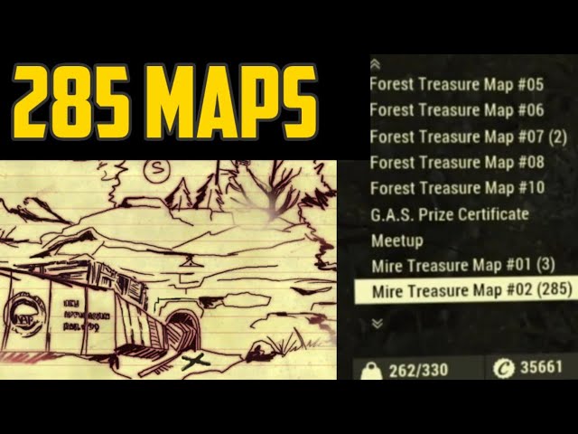 FALLOUT 76: Os 10 Mapas do Tesouro na Floresta. 