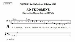 Ad Te Domine  Mazmur Pesparani Iii 2023 Kategori Dewasa Pilihan 3