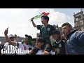 South korean fans mobbed by mexicans after germanys world cup exit