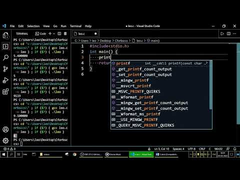 C part 2 - how to use printf (99.9%) , how to take notes  in word file and much more