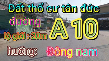 (đã bán) đất thổ cư giá đầu tư thuộc đường a10 kdc tân đức | đức hòa | long an