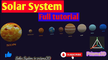 Solar System Full Tutorial in Prisma3D || Solar System Animation