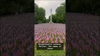Thousands of flags planted on Boston Common for fallen service members