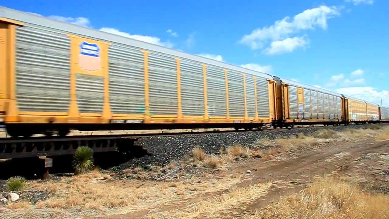Long Freight Train Crossing Texas, USA YouTube