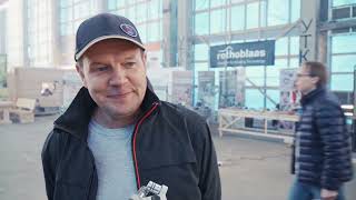 Андреев Алексей, руководитель коллектива Стройградклин, на фестивале плотников, 2023г.