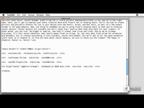 Web Design 201: Deeper Into XHTML - 5 Attributes For Table Rows