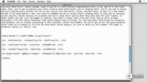 Web Design 201: Deeper Into XHTML - 5 Attributes For Table Rows