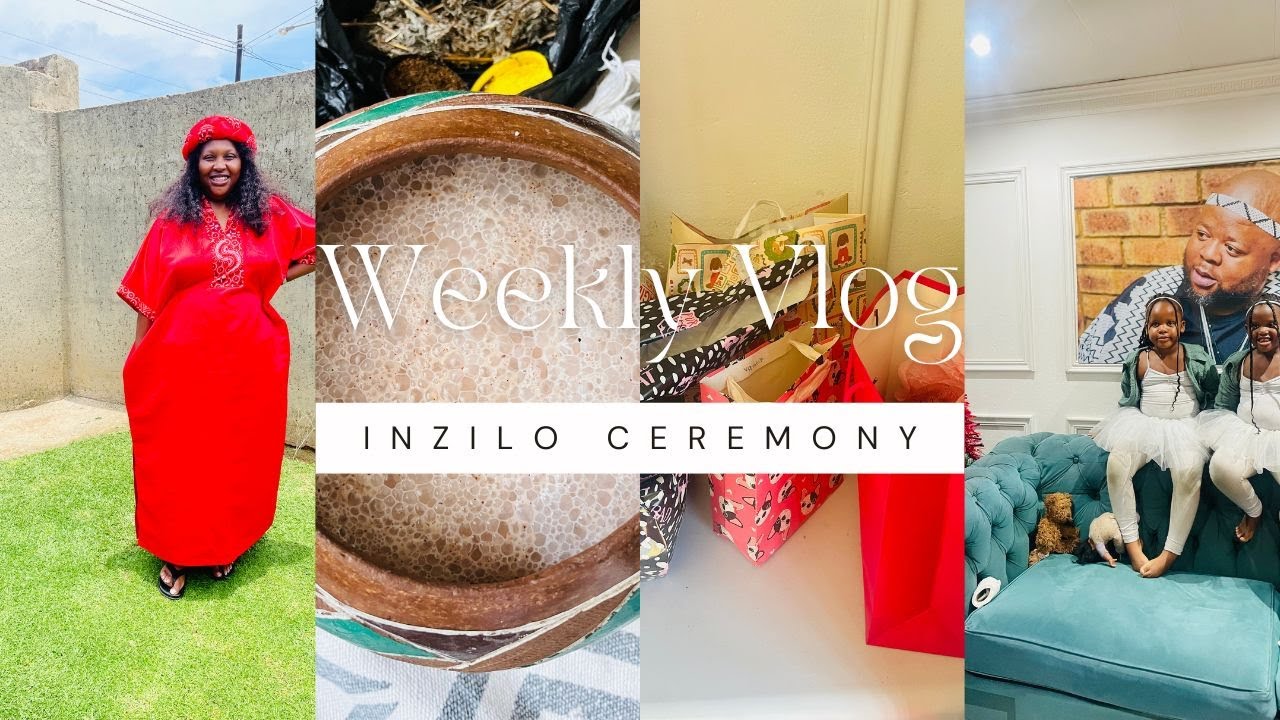 WEEKLY VLOG | INZILO MSEBENZI | AMAPHINIFA TRY ON HAUL | WEARING BLACK FOR THE LAST TIME | CEREMONY