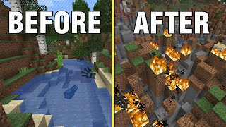 Minecraft but the world is FALLING APART..