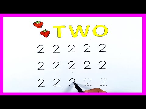 Tracing | How to write numbers | How to write 2 | tracing numbers worksheets