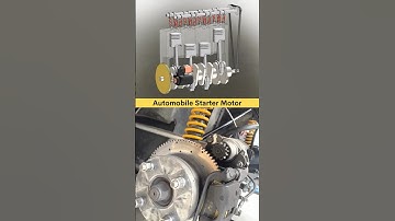 Automobile Engine Starter Motor - How it’s work? 😉✅ #cadcam #automobile #engineering #carlover #3d