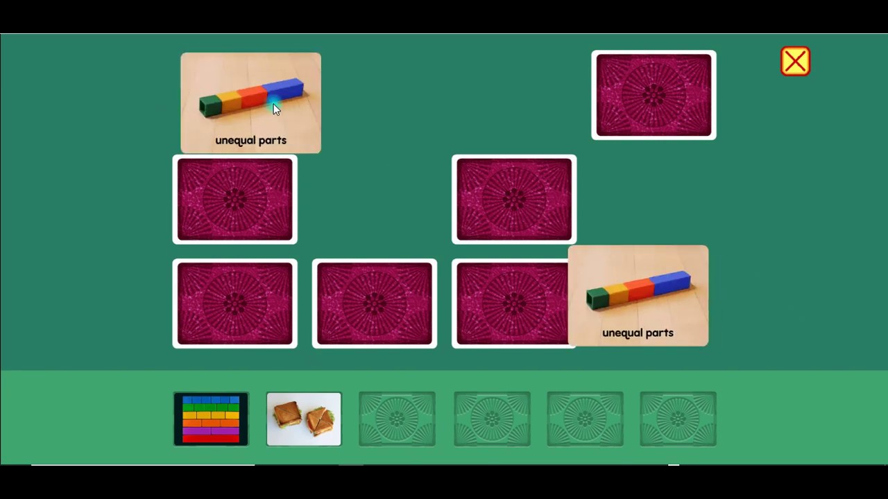 Equal Shares And Parts Intro To Fractions Interactive Math Games For