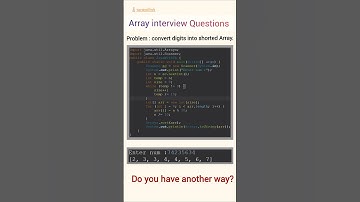 Digits into sorted array.   #java #javawithvk #ai #fyp #code #coding #programming #learning