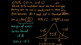 8.1 Part 4/4: Application of One-Sample Z-Interval (Stats Problem), Including Steps & Graphs | Stats