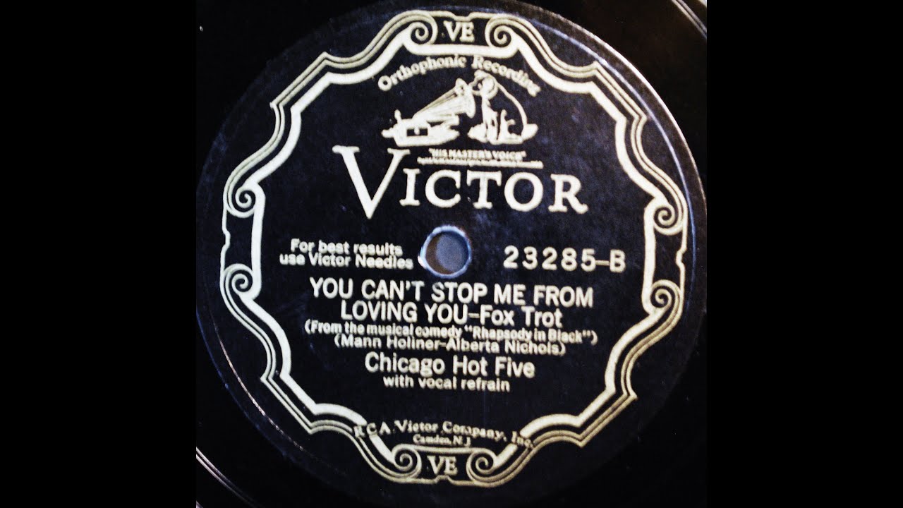 Washboard Rhythm Kings as the Chicago Hot Five You Can't Stop Me From