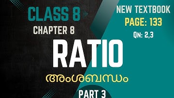 RATIO / Chapter 8 / Class 8 /Maths/   Page 133 / part 3