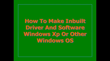 SATA Driver  || AHCI Solution || How To Make Inbuilt Driver ||Software Windows Xp || Other Win OS