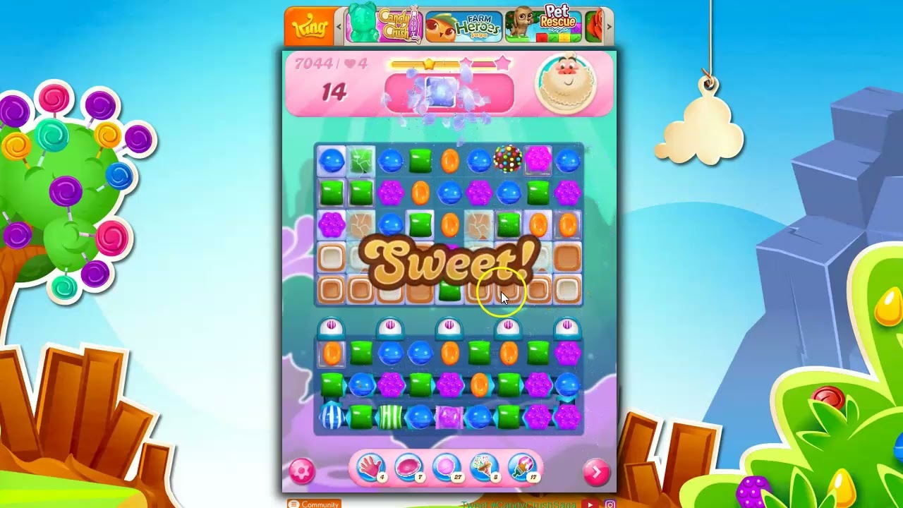 Candy Crush Level 7044 Talkthrough, 27 Moves 0 Boosters - YouTube