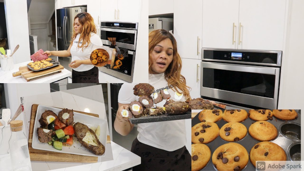 Recette rapide  boulette de Viande hachée | pomme de terre au fromage | Muffin au chocolat très bon