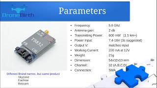 TS832 5.8Ghz 600mW Video Transmitter (VTx) wiring and review