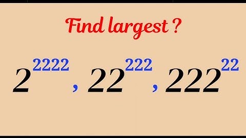 How to find largest number?