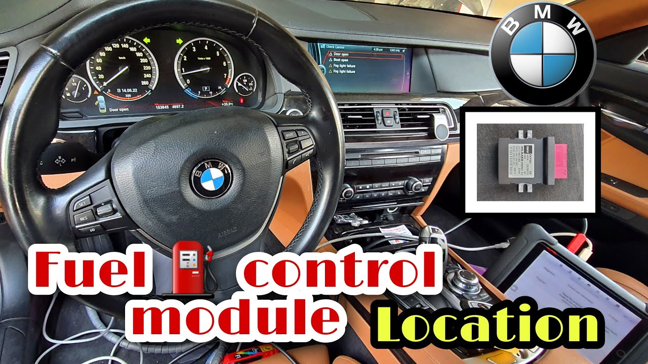 BMW FUEL CONTROL MODULE LOCATION . - YouTube