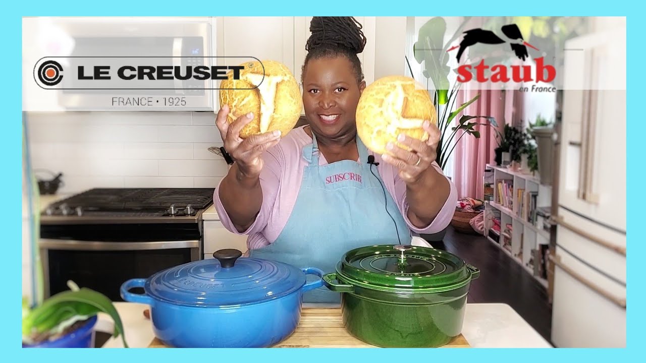 Trin Rejsende tack Le Creuset VS Staub Dutch Oven Bread recipe - YouTube