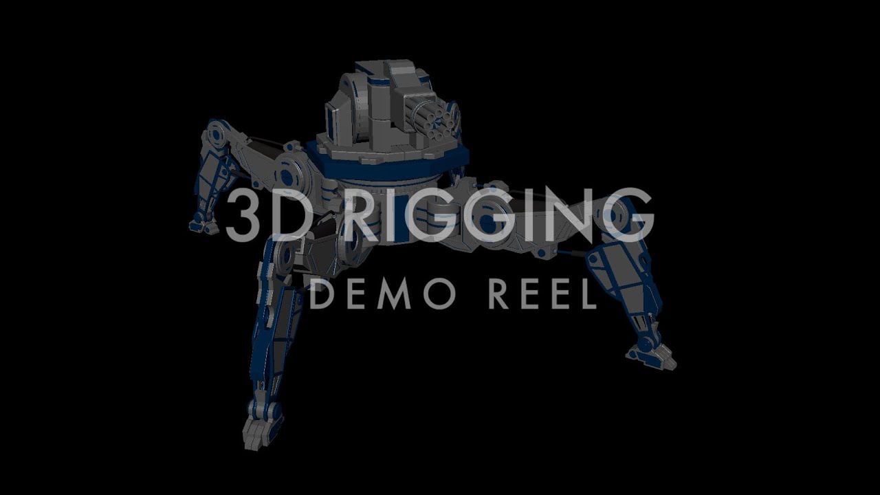 3D Rigging Fighter Robot Demo Reel - YouTube