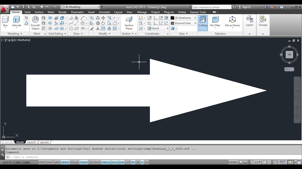 How To Draw An Arrow In AutoCAD YouTube