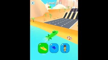 Shape-shifting Funny Race All Levels Gameplay Walkthrough Master Level #814 BeamNG.drive #Shorts