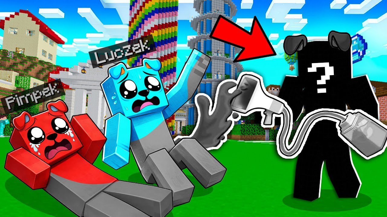 WIEMY KTO USUNĄŁ KOLORY LUCZKA i PIMPKA w Minecraft!