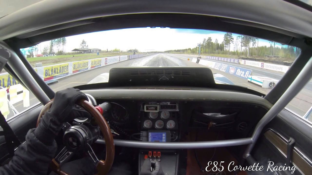 E85 Corvette drag race 1/4mile  9.18@241km