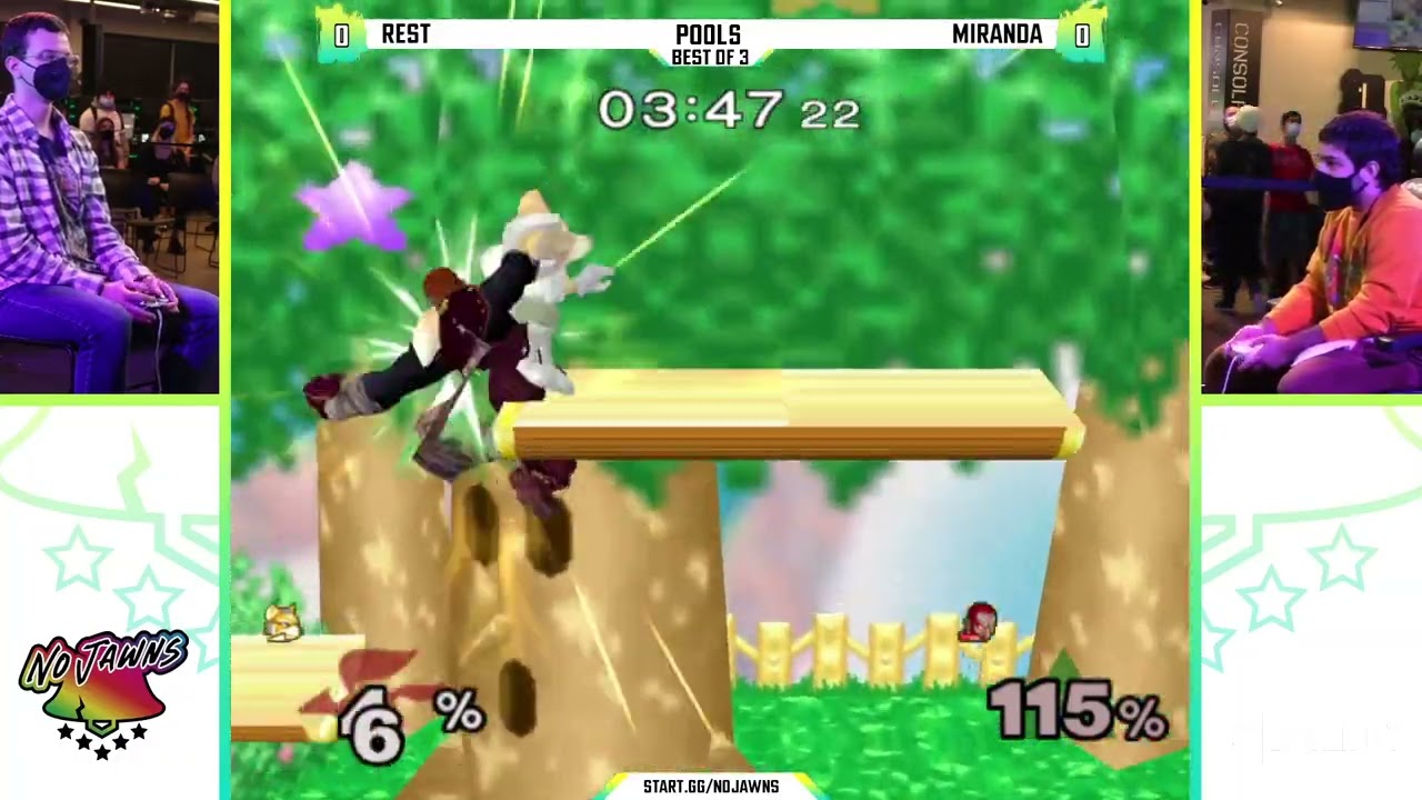 No Jawns 2: Pools - Miranda (Fox) Vs. Rest (Ganadorf) - SSBM Tournament