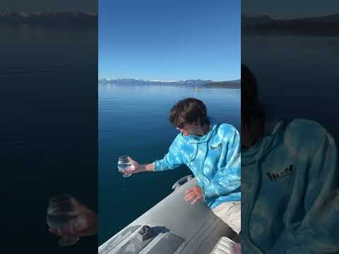 Day 1 of drinking water daily from Lake Tahoe! #lake #tahoe #water #learn